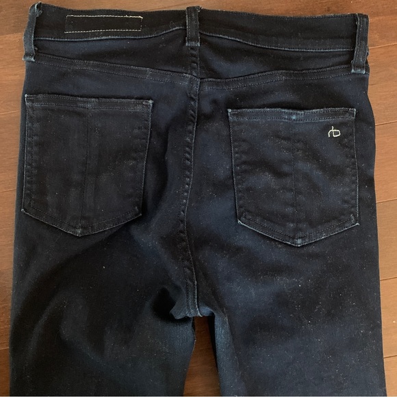 RAG & BONE/JEAN Size 27 High Waist Ankle Skinny Jeans Twilight Dark Even Wash - Picture 7 of 8